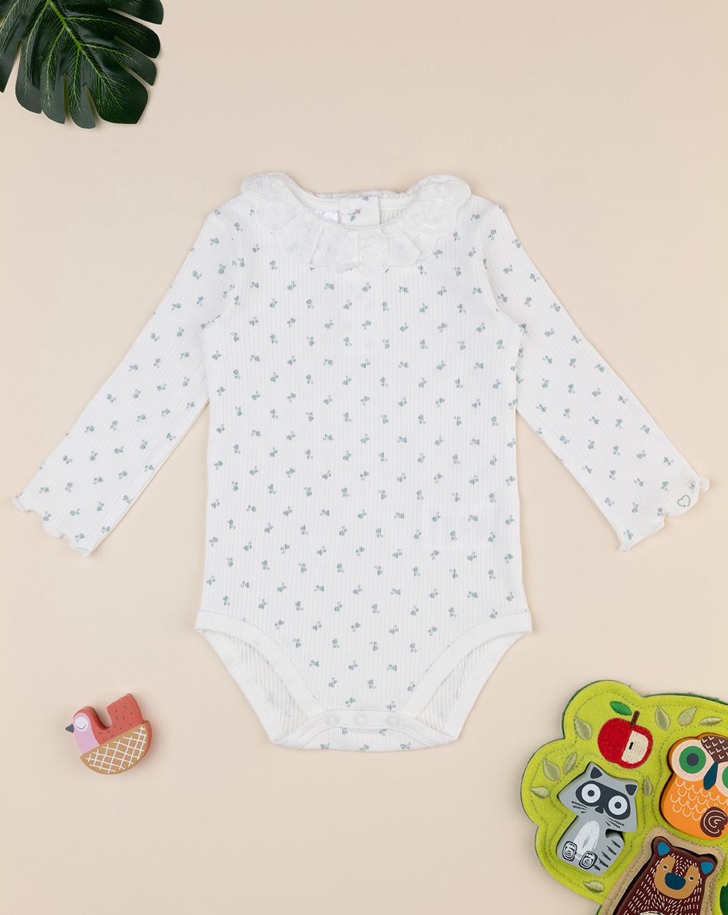 Body bimba bianco stampato