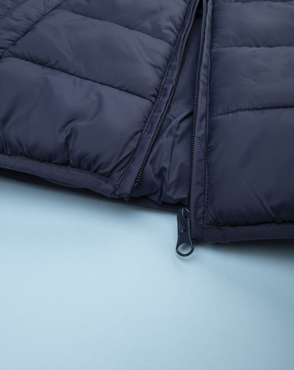 Gilet bimbo blu/verde materiale riciclato