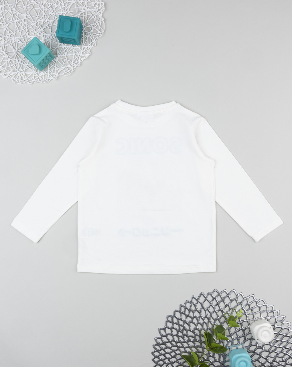 T--shirt bianca bambino sonic