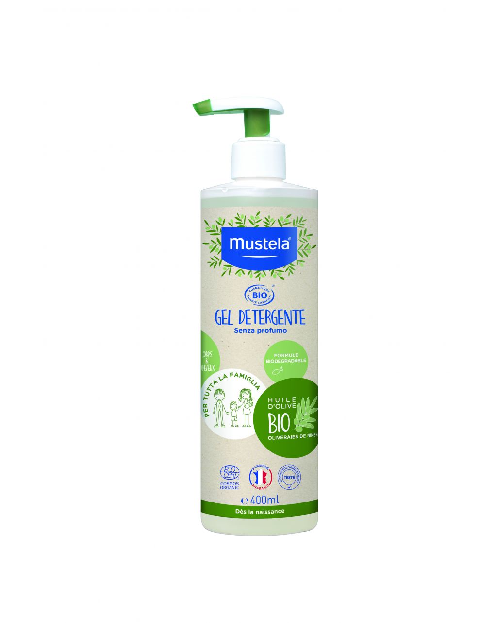 Gel detergente 400ml bio - mustela