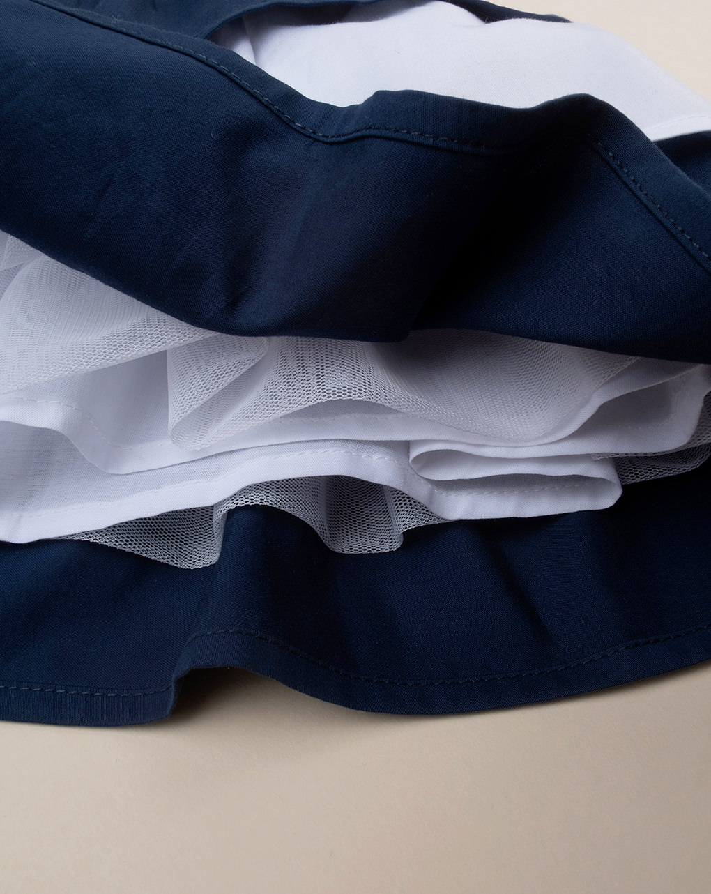 Abito bimba rigato bianco/blu