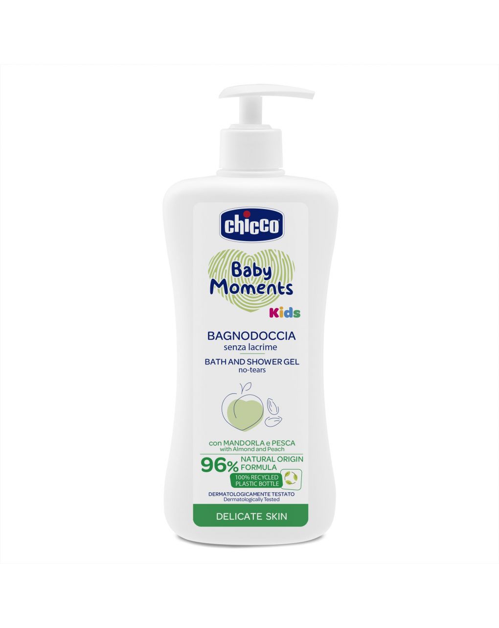 Bagnodoccia senza lacrime chicco baby moments delicate kids 500 ml - chicco