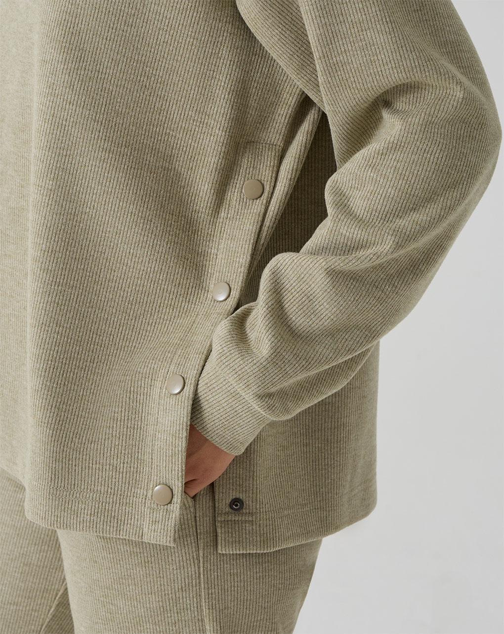 Maglia premaman verde fake tricot