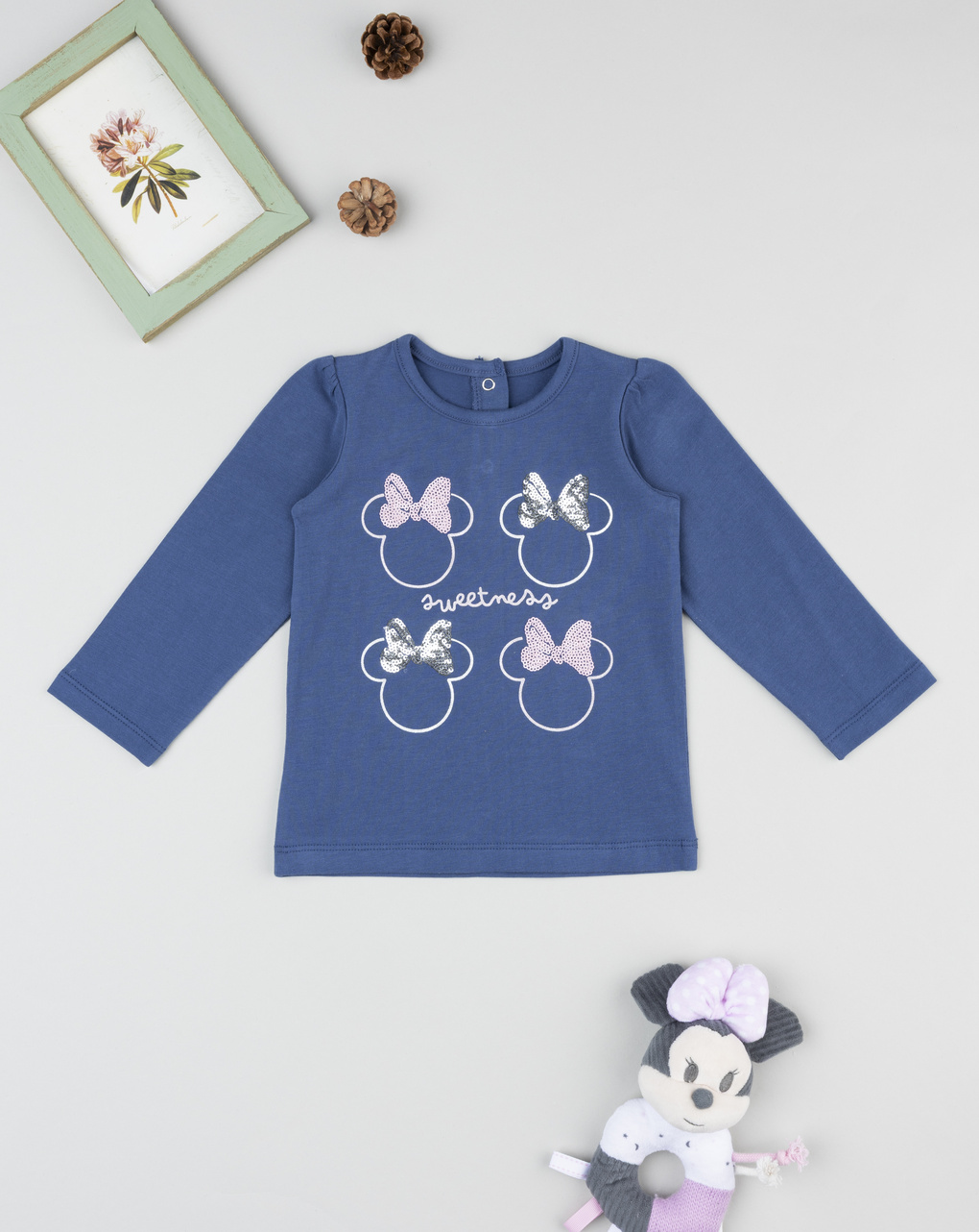 T-shirt bimba blu minnie