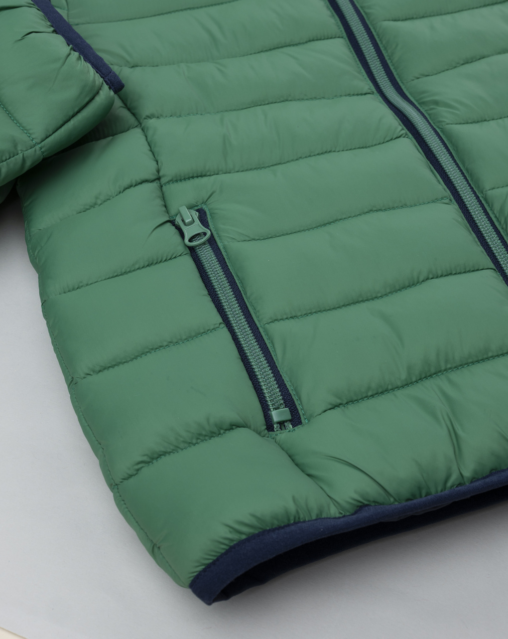 Giacca nylon riciclato verde bimbo