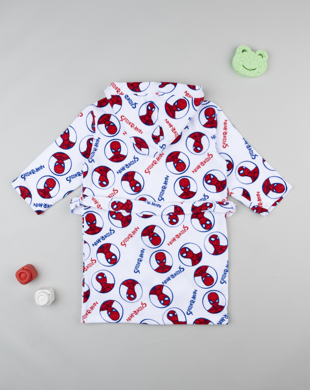 Accappatoio bambino ciniglia spiderman