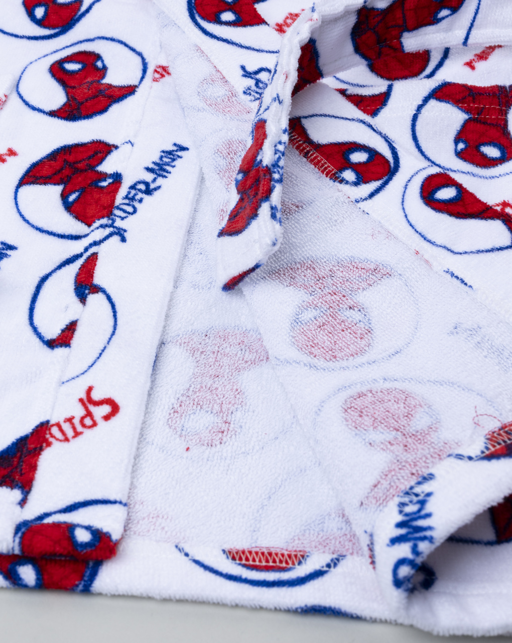 Accappatoio bambino ciniglia spiderman