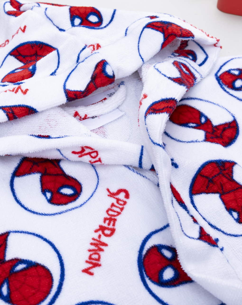 Accappatoio bambino ciniglia spiderman