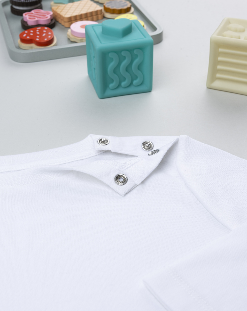 T-shirt bimbo bianca maniche lunghe