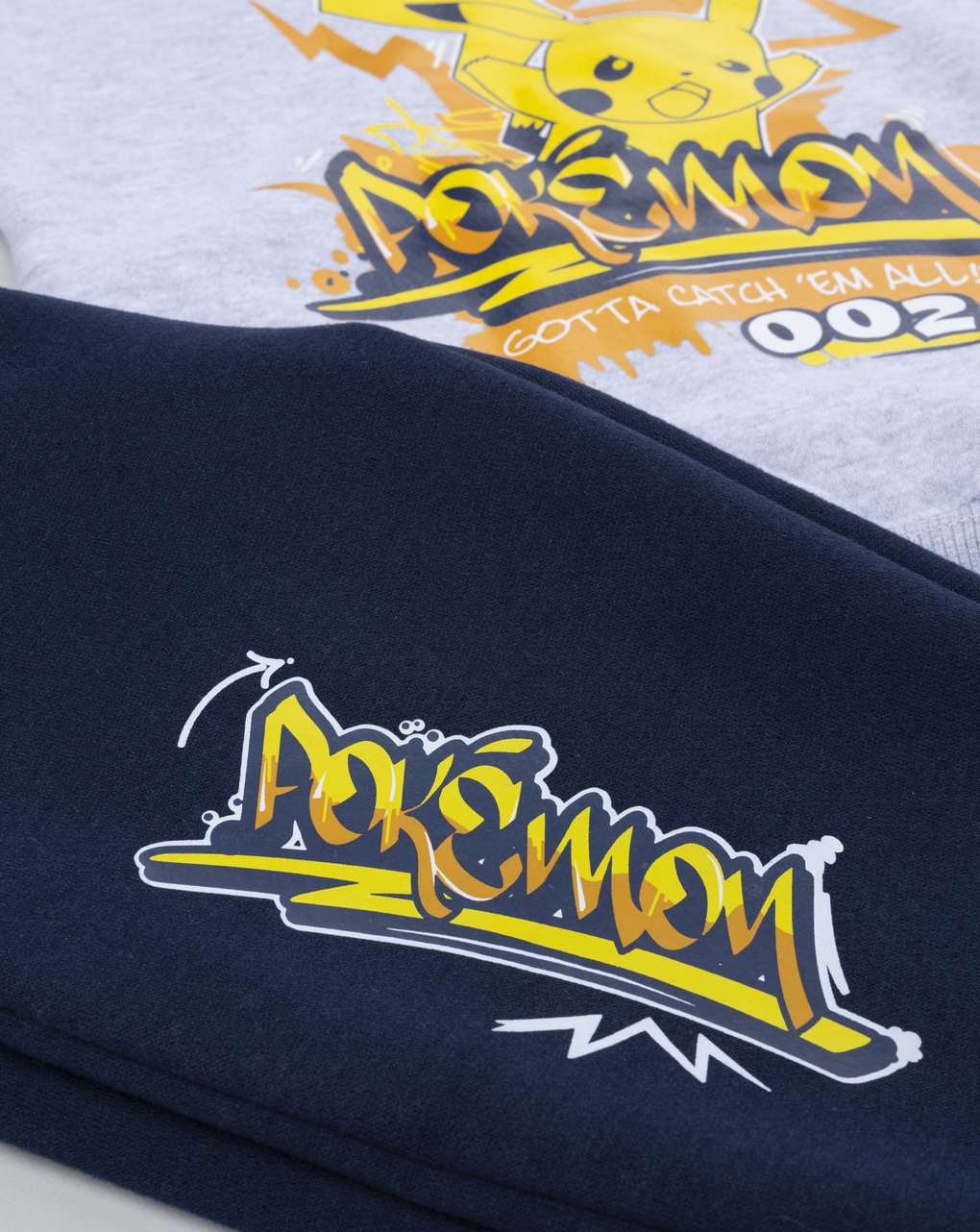 Jogger bimbo pokemon grigio/blu