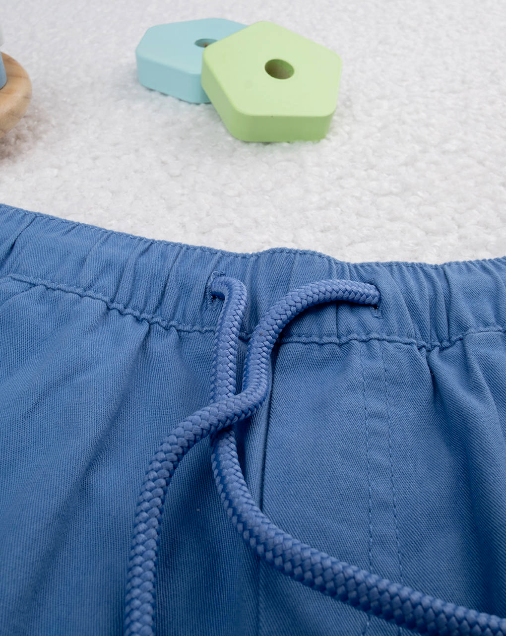 Pantalone twill bimbo blu