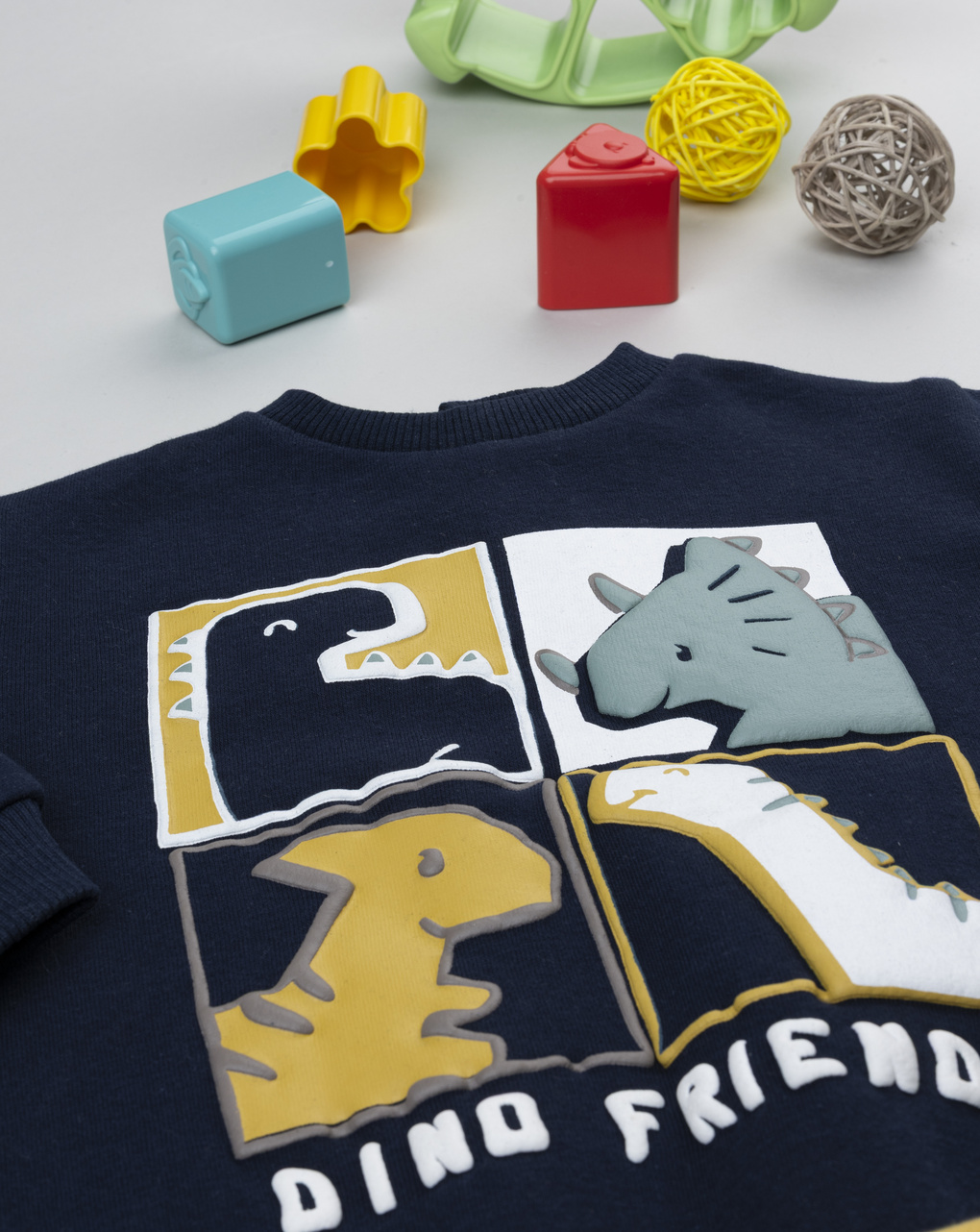 Jogger bimbo blu/giallo dino