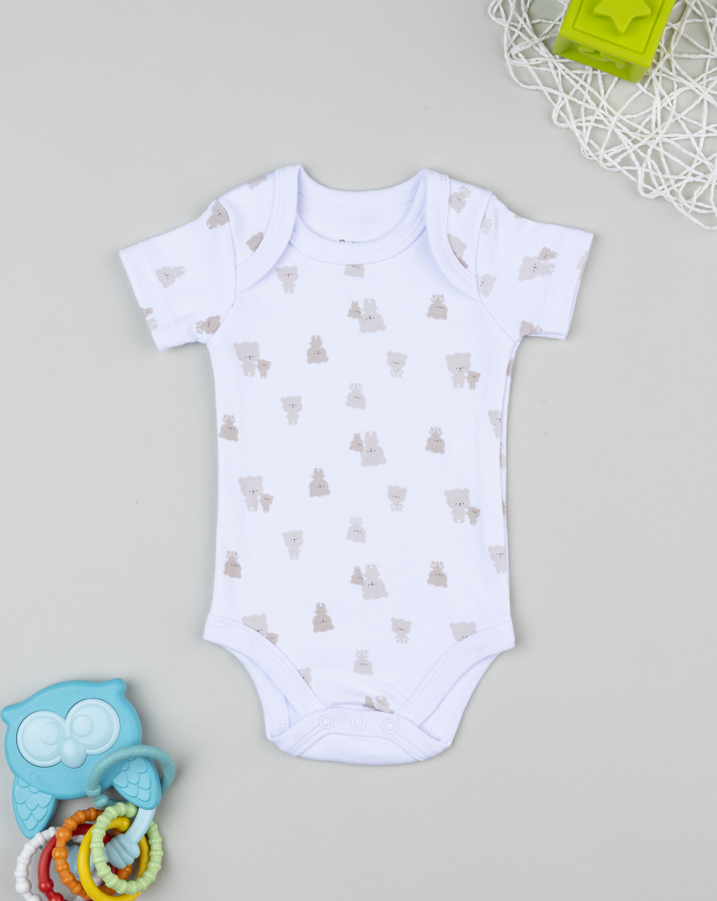 Body bianco neonato orsetti allover