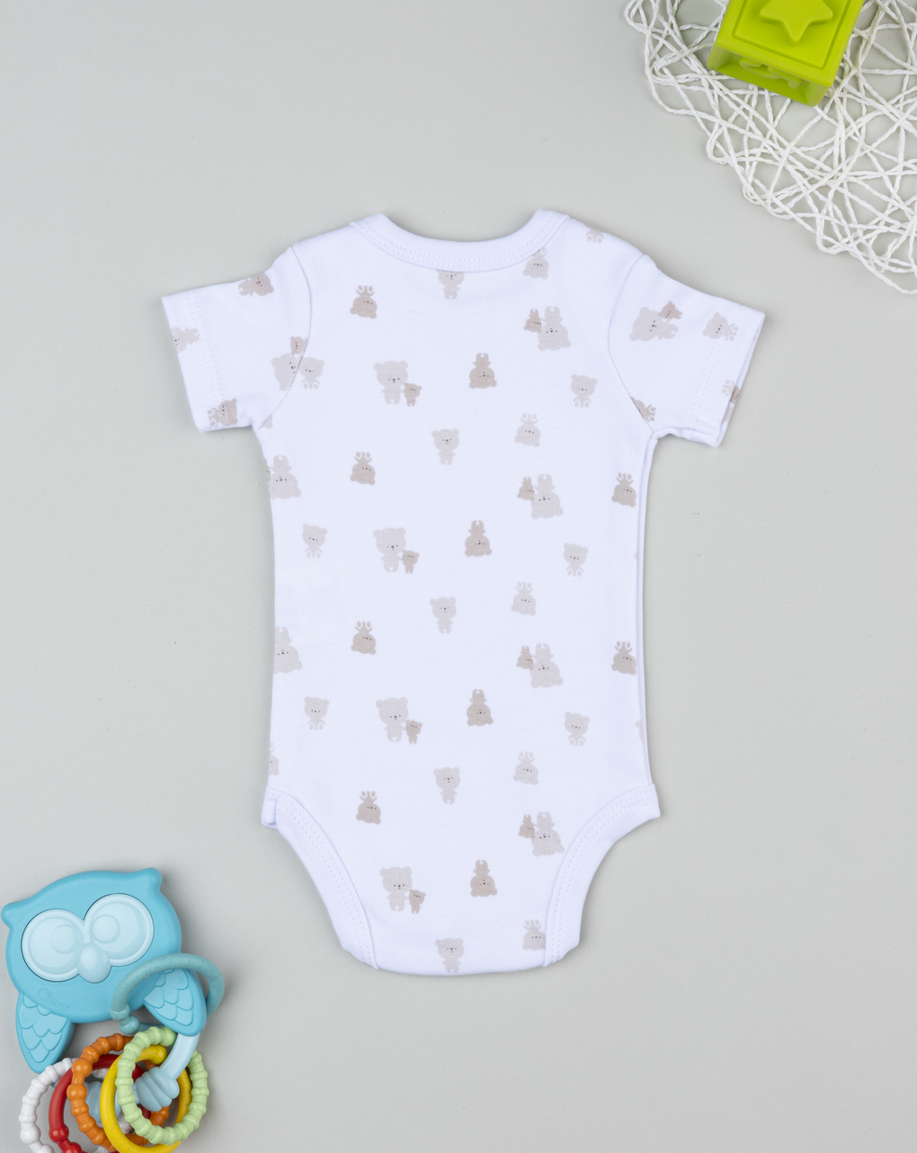 Body bianco neonato orsetti allover