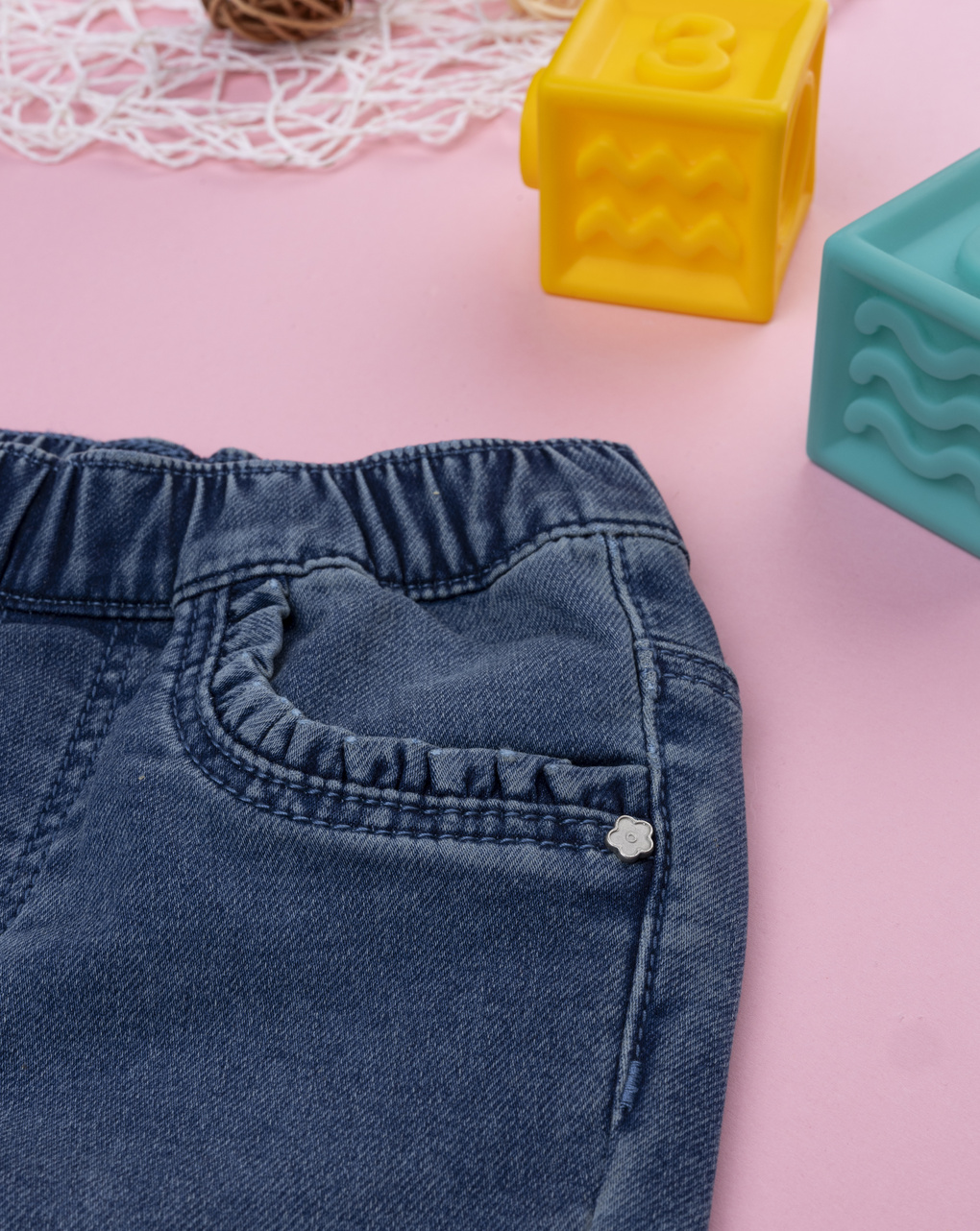 Pantalone denim bimba regular