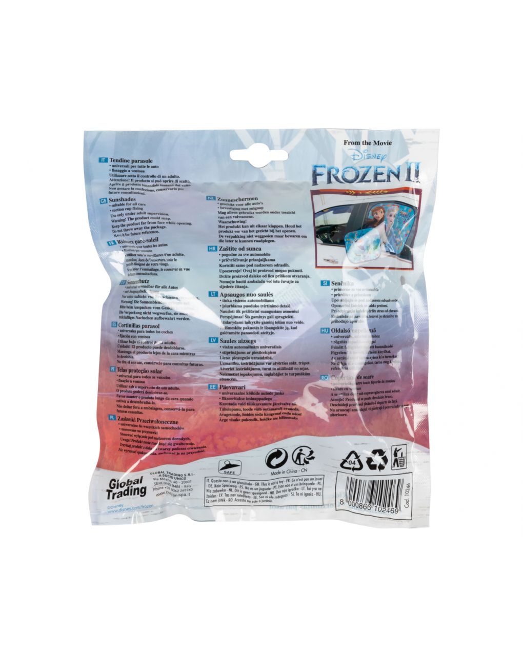 Coppia tendine laterali parasole 2pz frozen 2 - disney