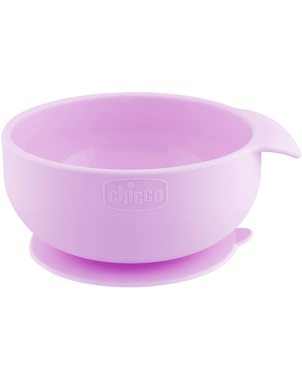 Ciotola silicone con ventosa 6m+ rosa - chicco