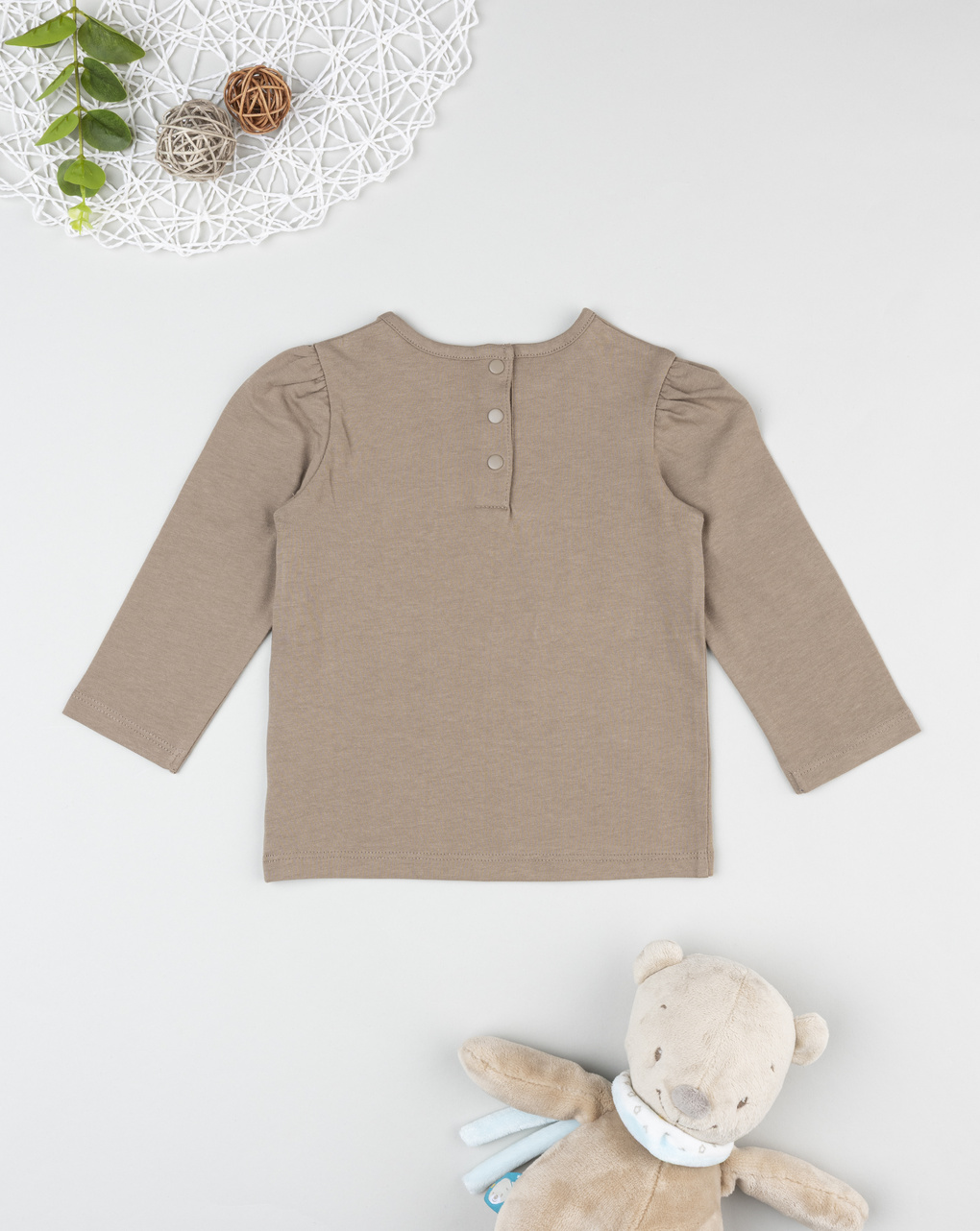 T-shirt bimba verde stampata