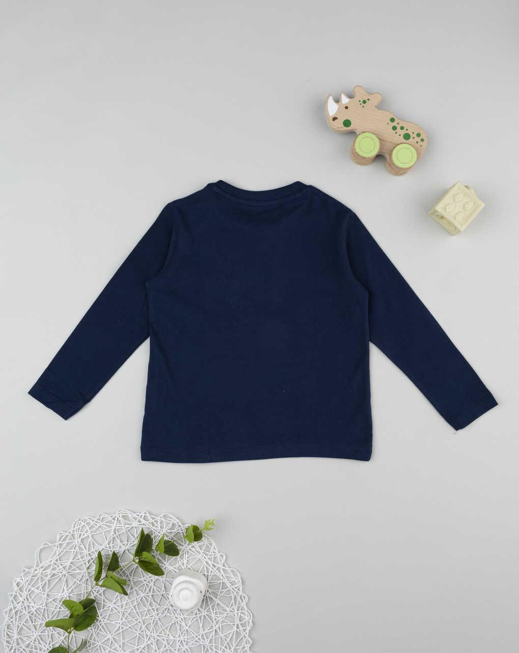 T- shirt bambino blu stampa orso