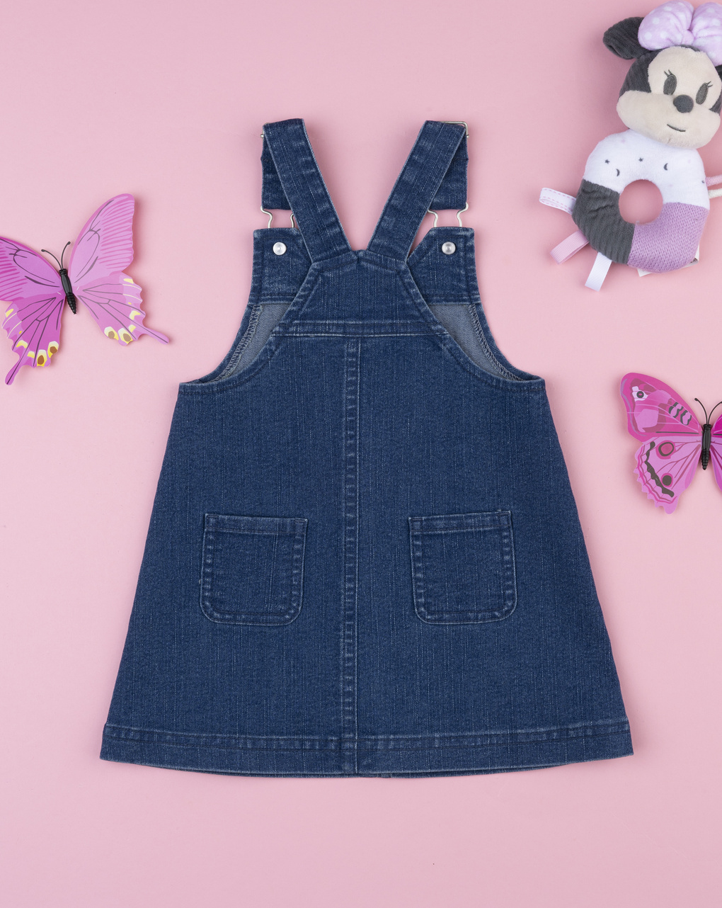 Salopette denim bimba minnie