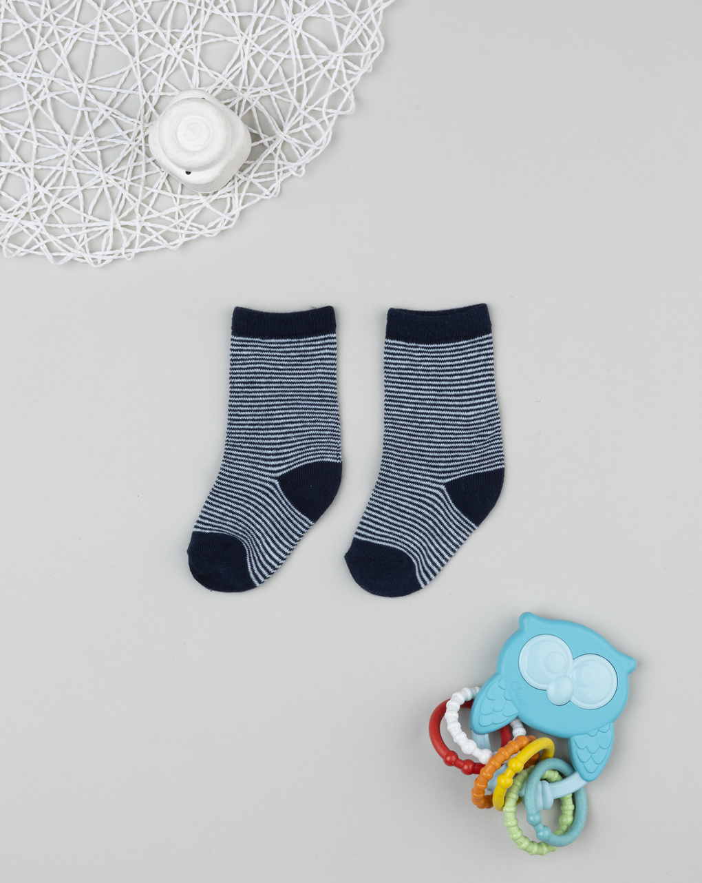 Gambaletti righe blu bambino