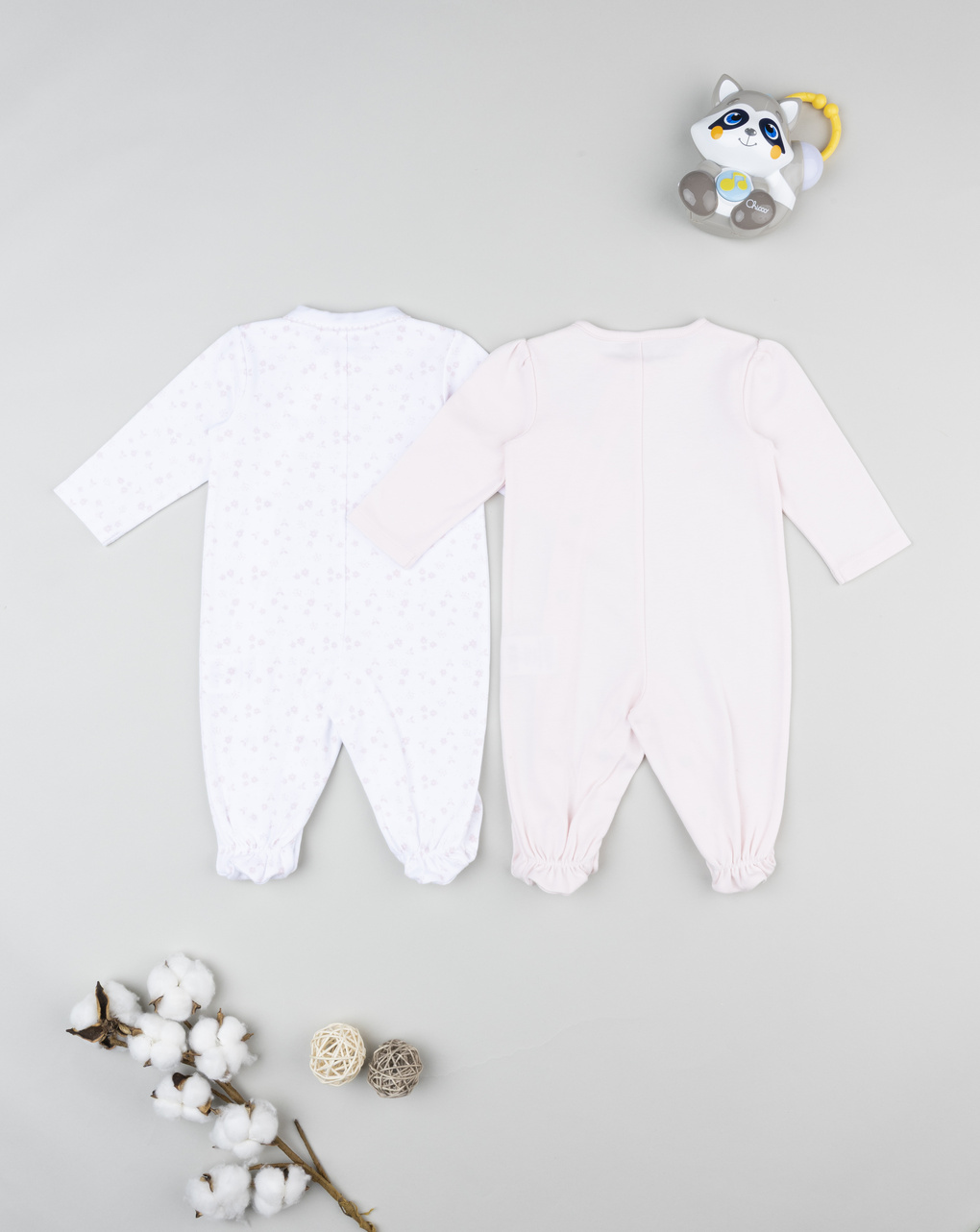 Tutine neonata bianco/rosa coniglietto