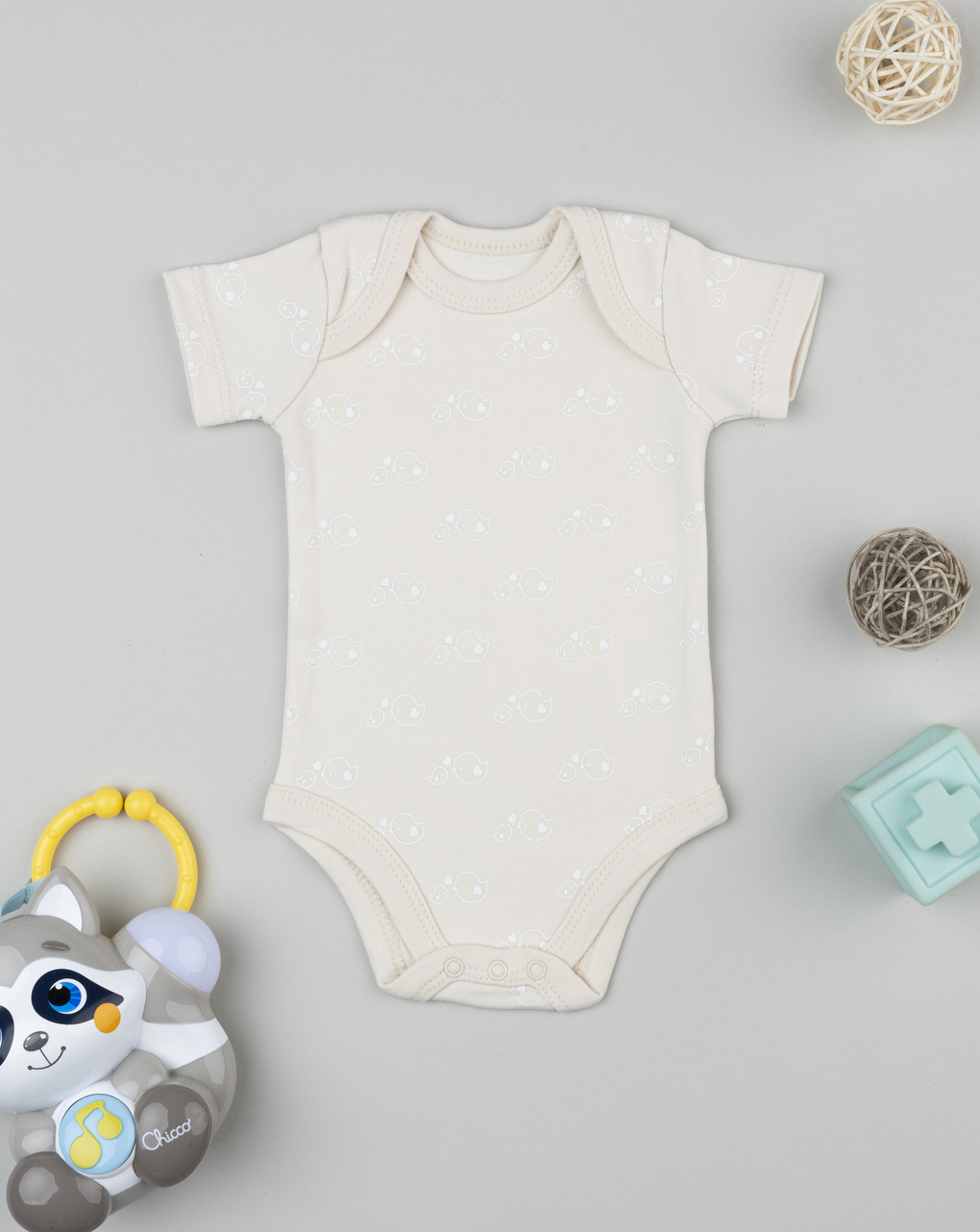 Body beige neonata fiorellini