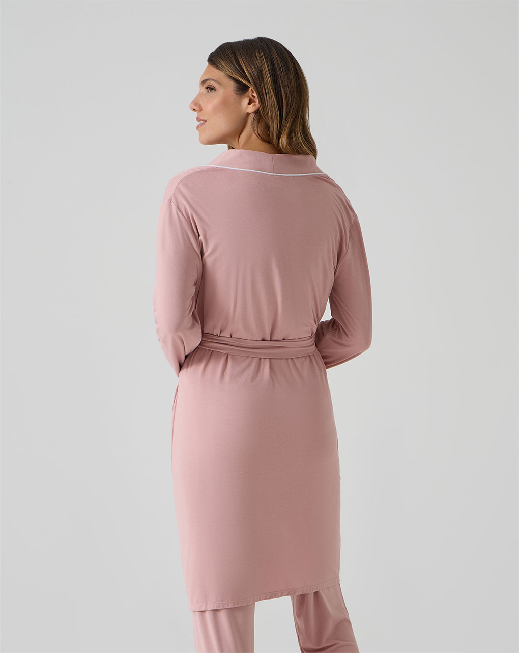 Vestaglia premaman rosa cipria