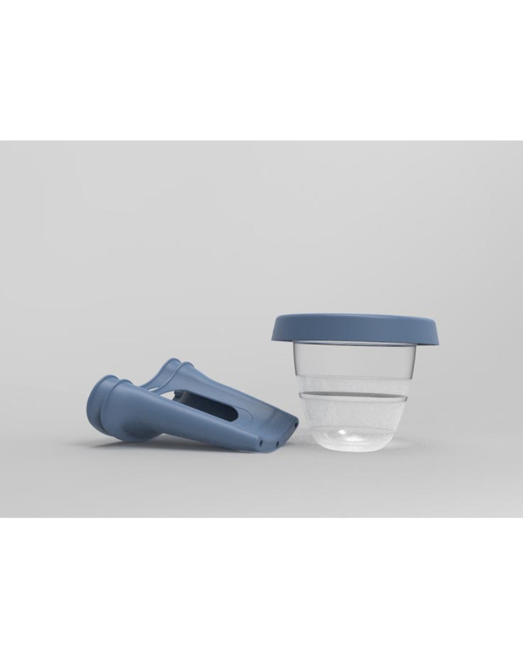 Vaschetta pieghevole salvaspazio azzurra - softtub - tub of the word