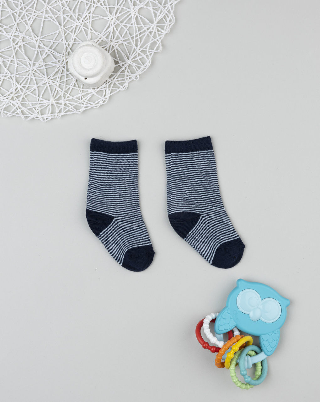 Gambaletti righe blu bambino