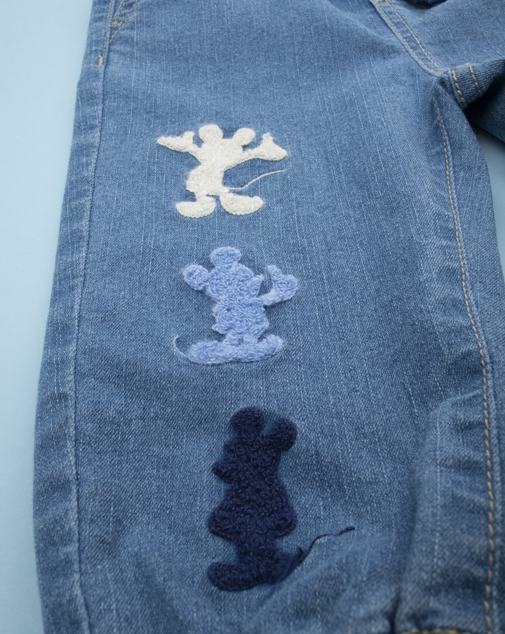 Pantaloni denim bimbo disney topolino