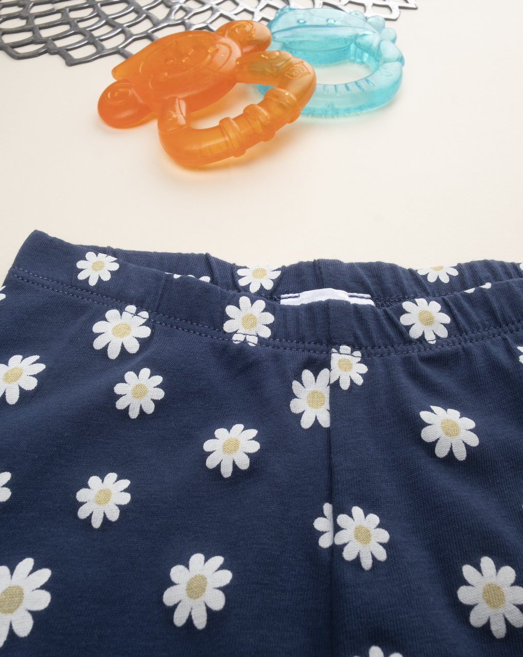 Leggings 3/4 bimba blu margherite