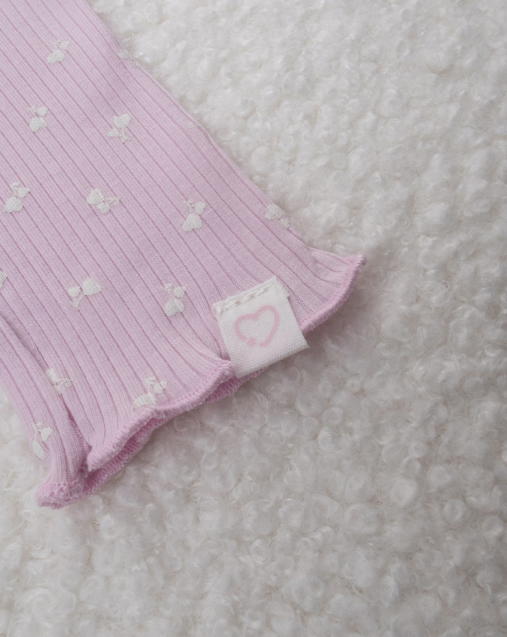 Legging bimba rosa micro-allover