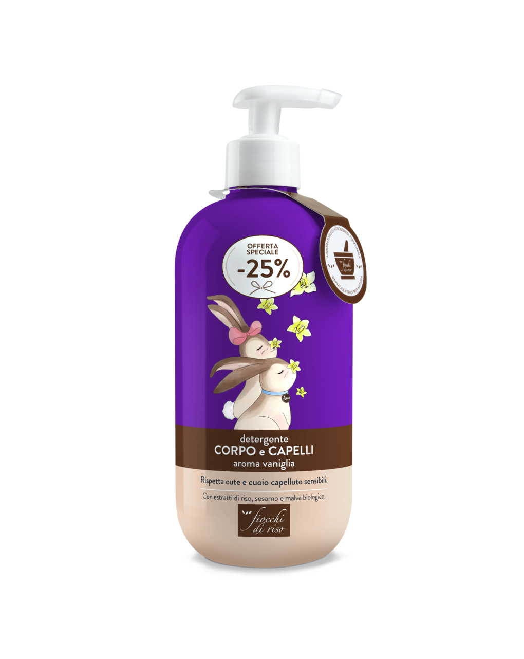 Detergente corpo e capelli special 400ml - fiocchi di riso