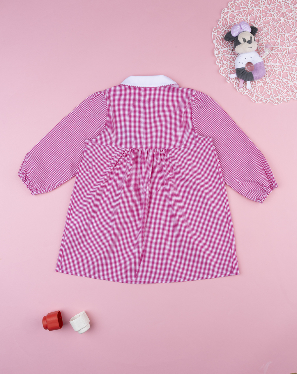 Grembiule rosa bambina disney minnie