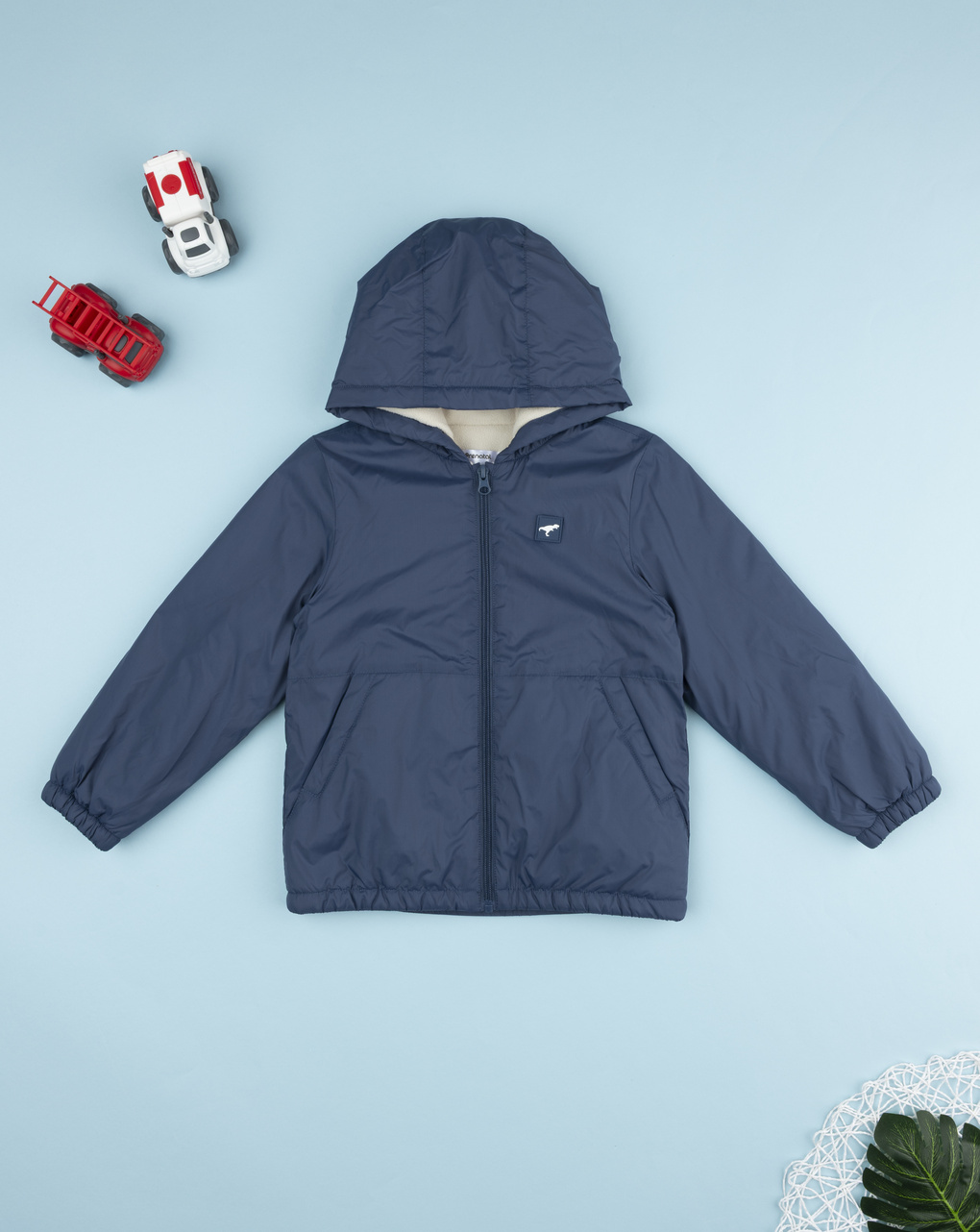 Giubbino antivento bambino blu