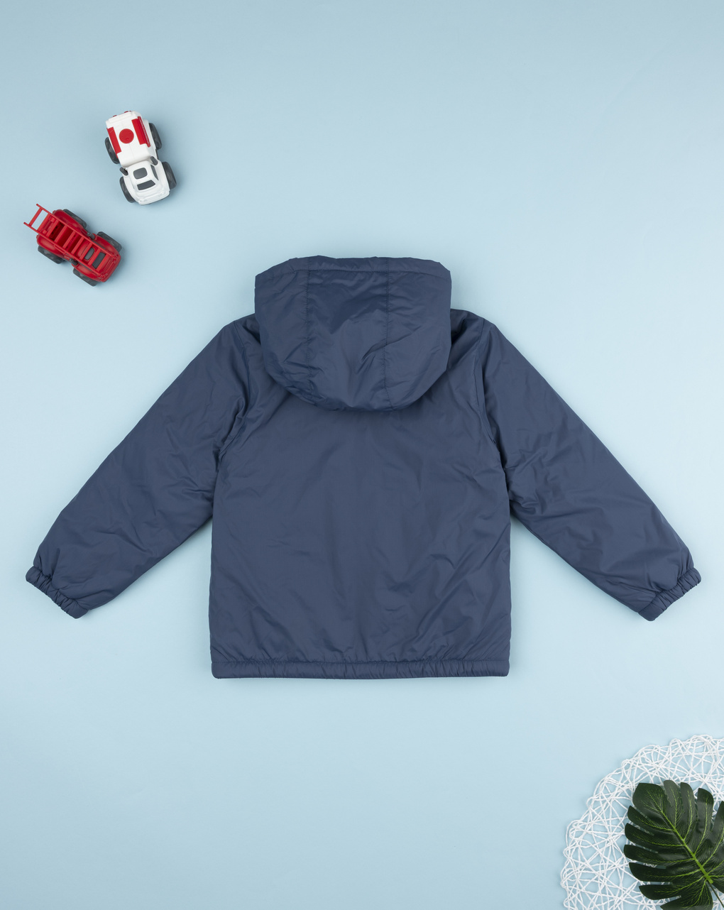 Giubbino antivento bambino blu