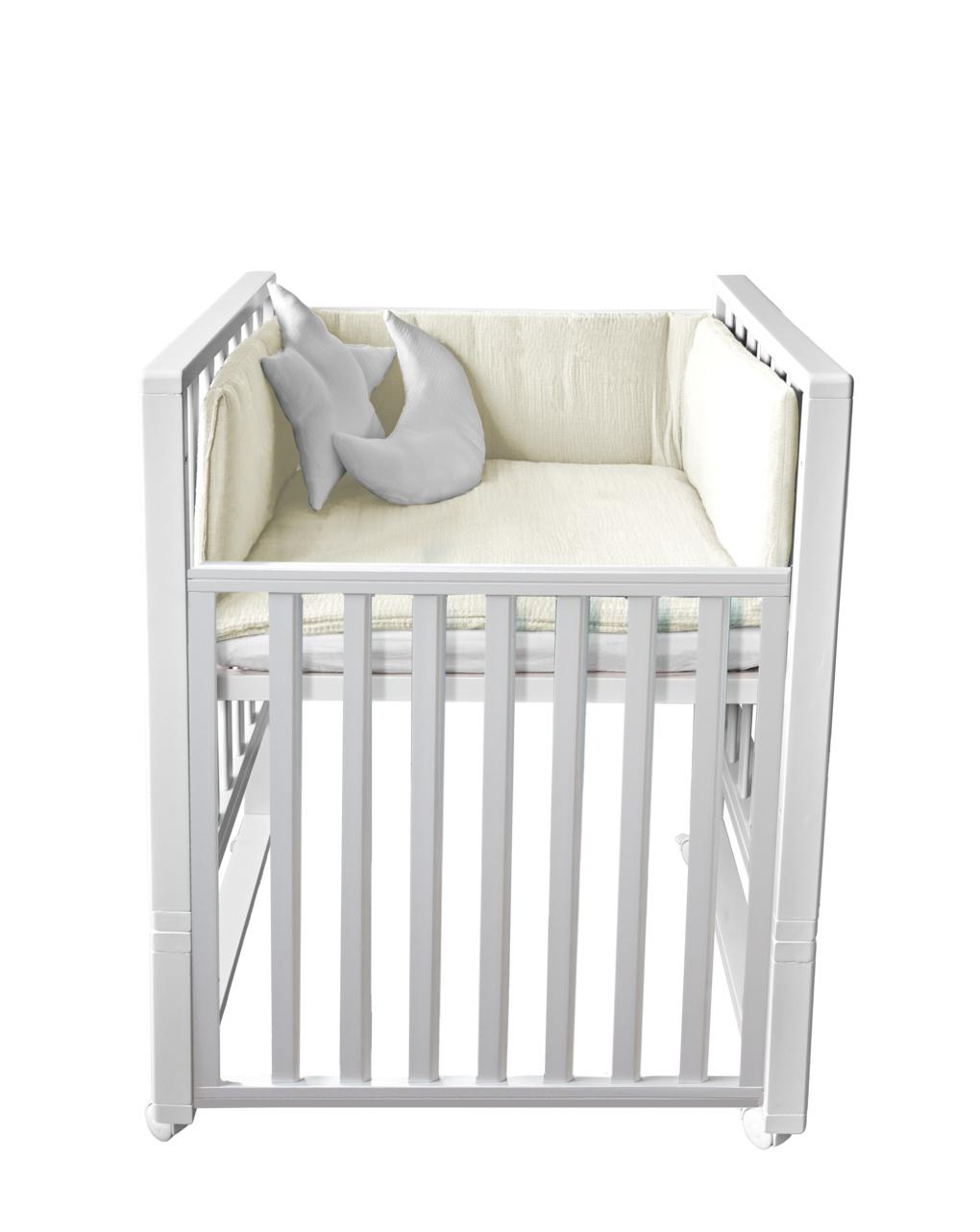 Letto infinito bianco c/tessile muslin burro - italbaby