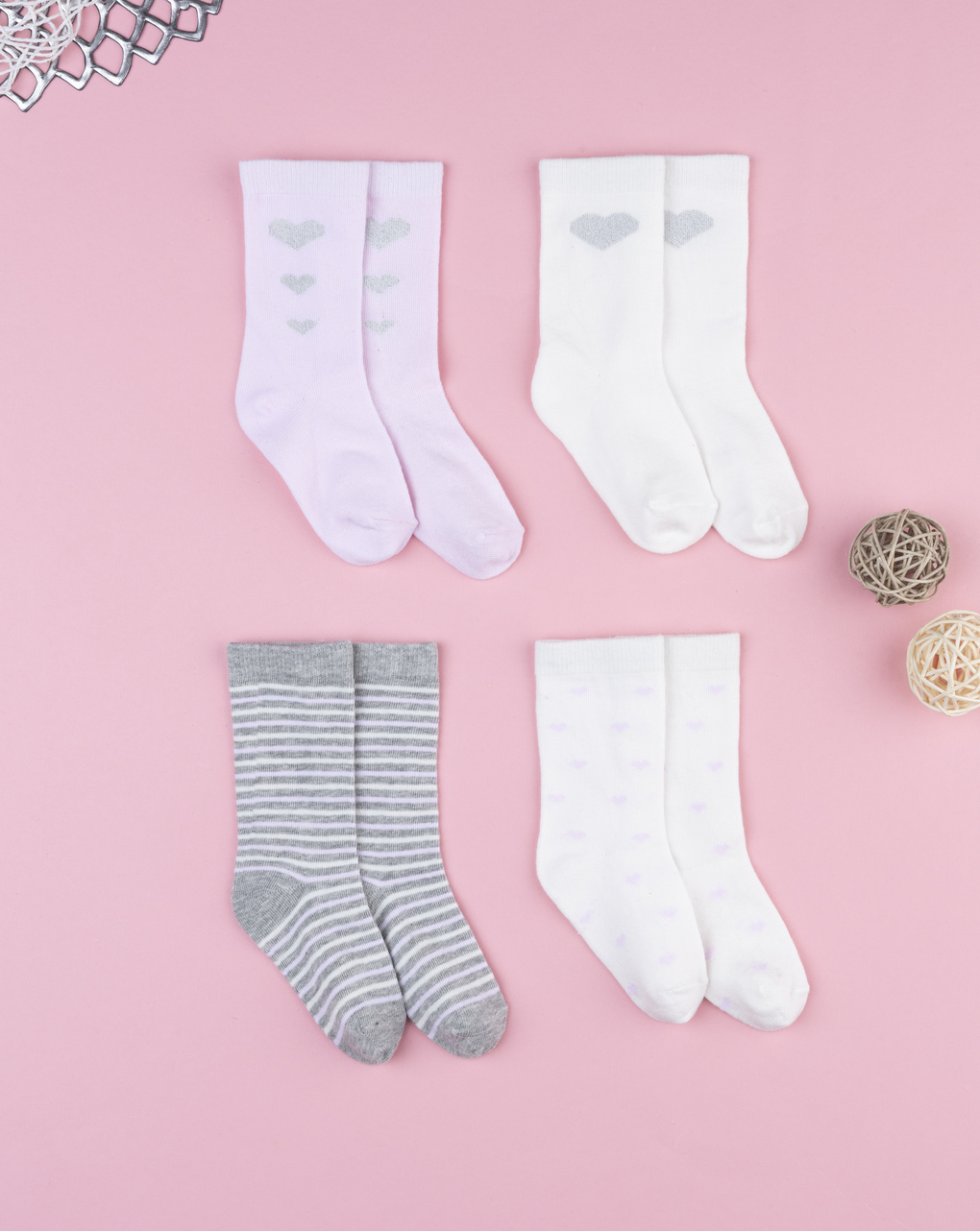 Pack 4 gambaletti bimba