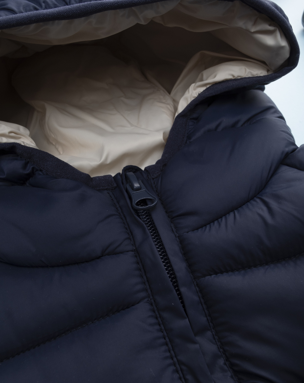 Giubbino bimbo blu materiale riciclato