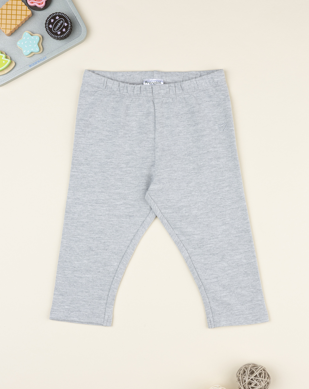 Legging bimba grigio chiaro