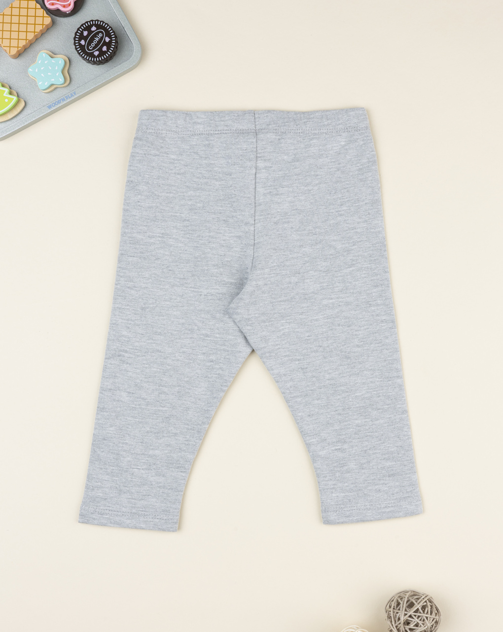 Legging bimba grigio chiaro