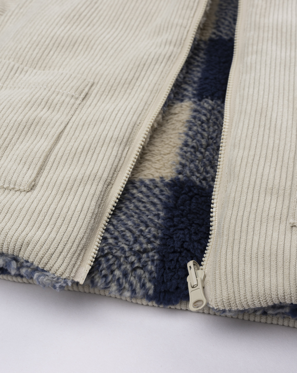 Giacca reversibile bimbo beige