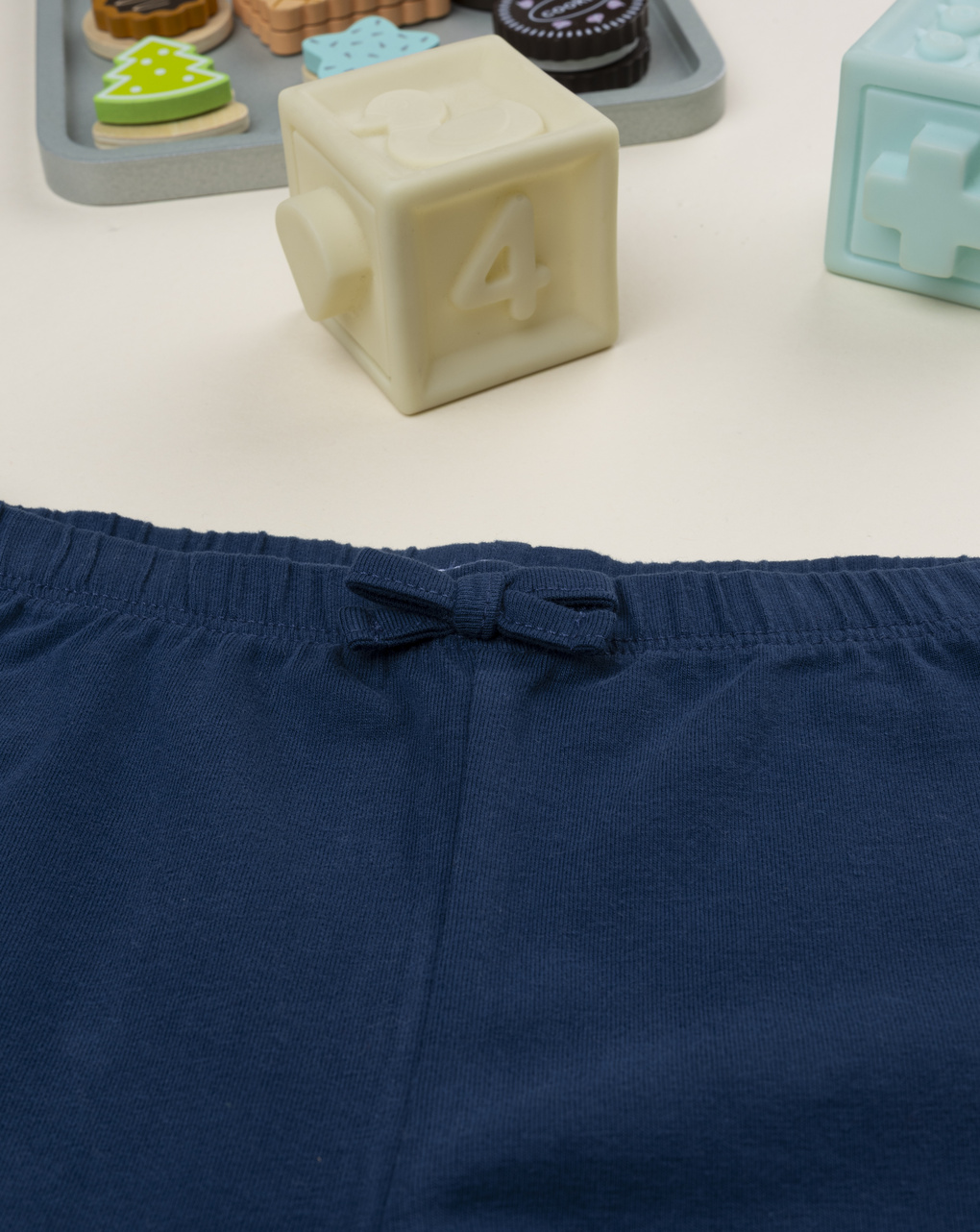 Legging bimba blu fiori