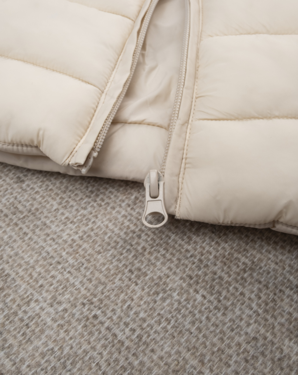 Gilet bimbo bianco nylon riciclato