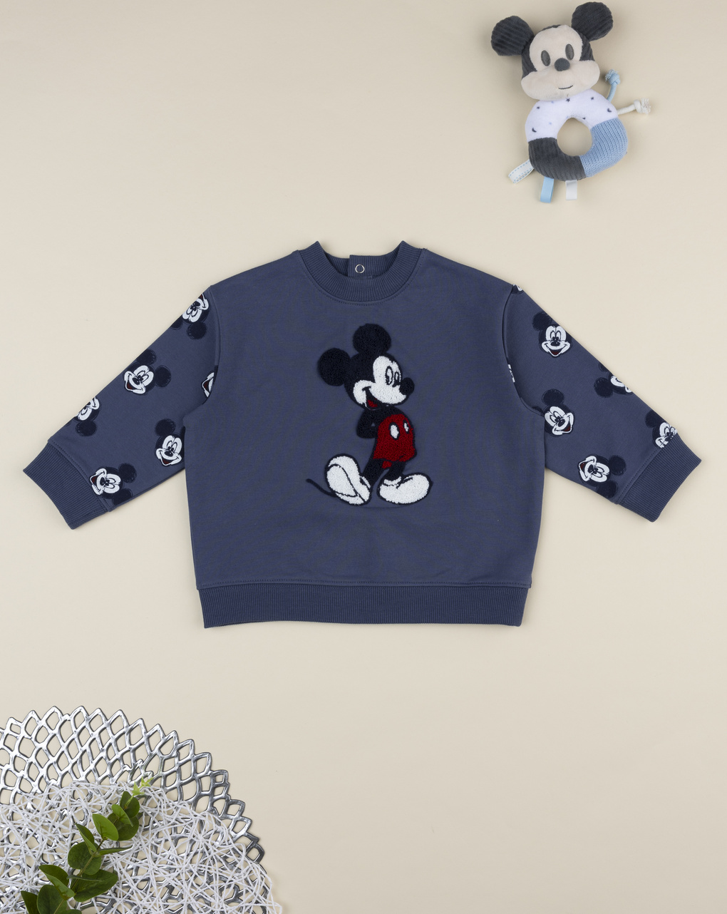 Felpa bimbo blu mickey mouse