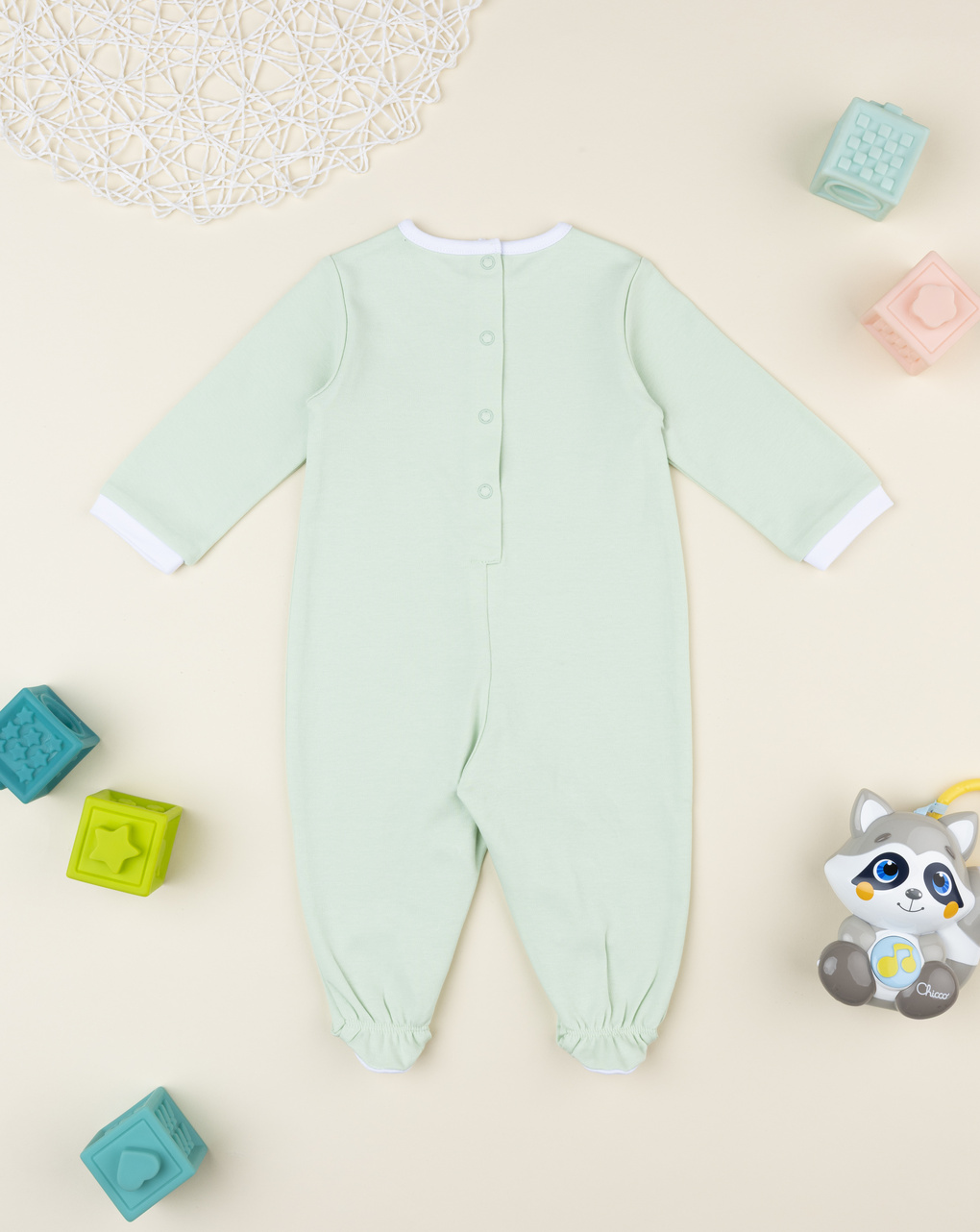 Tutina neonata verde orsetto