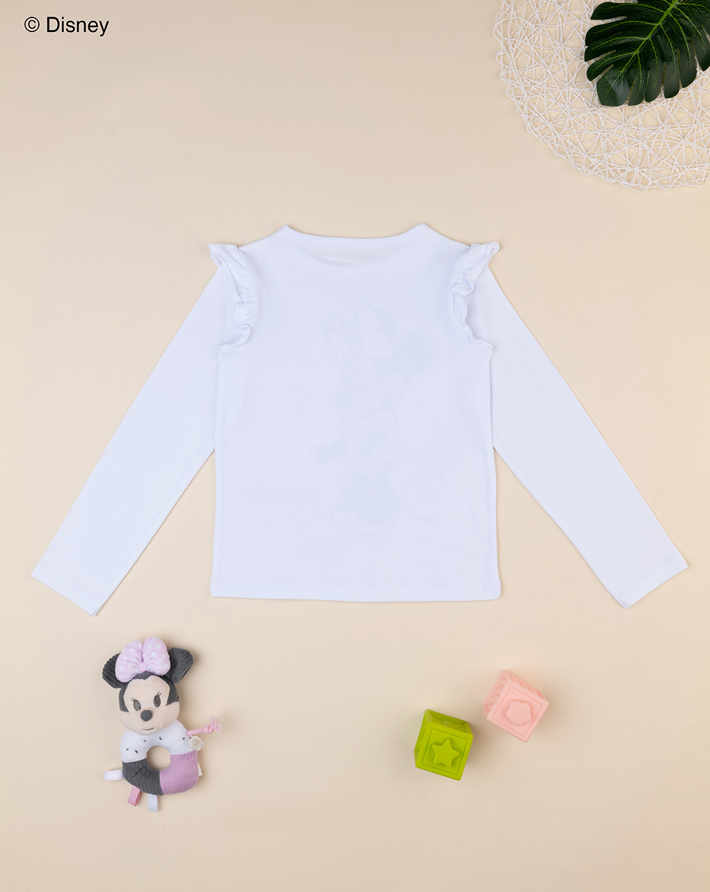 T-shirt bimba minnie bianca