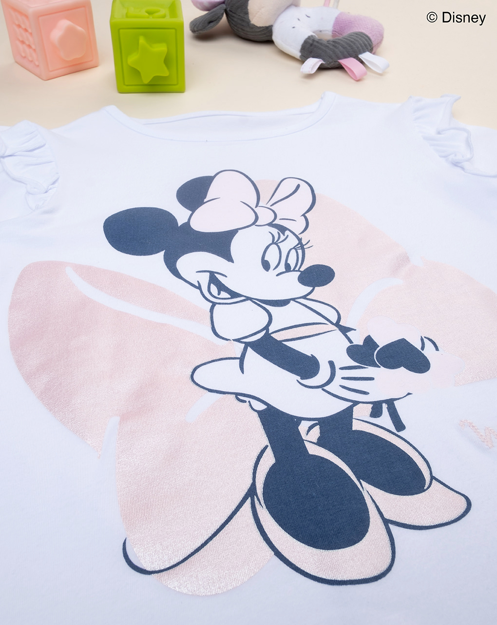 T-shirt bimba minnie bianca