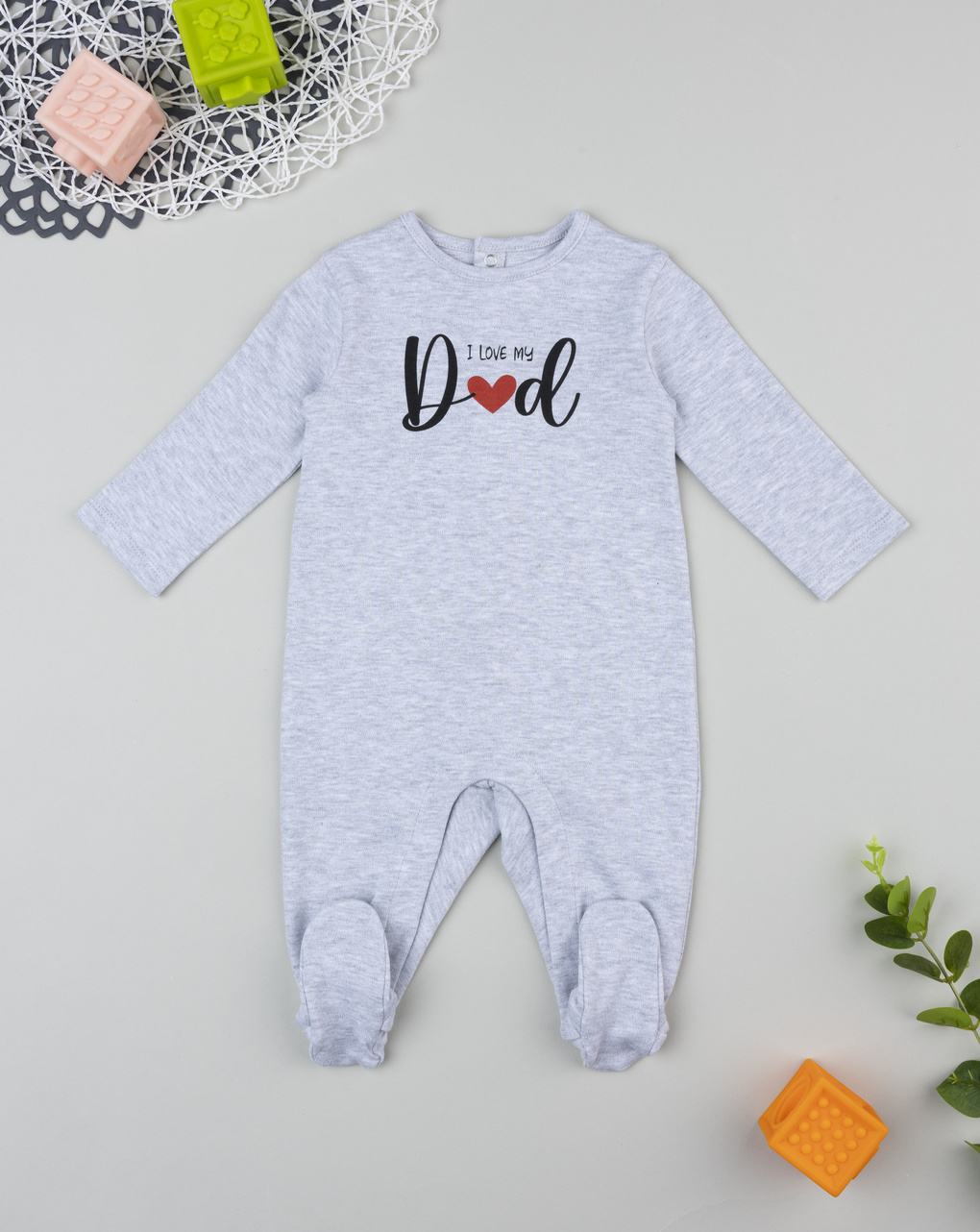 Tutina unisex grigia "dad"